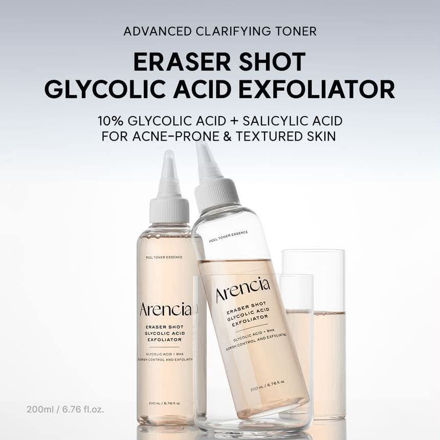 Arencia Erasor Glycolic Acid 10% Exfoliating Toner