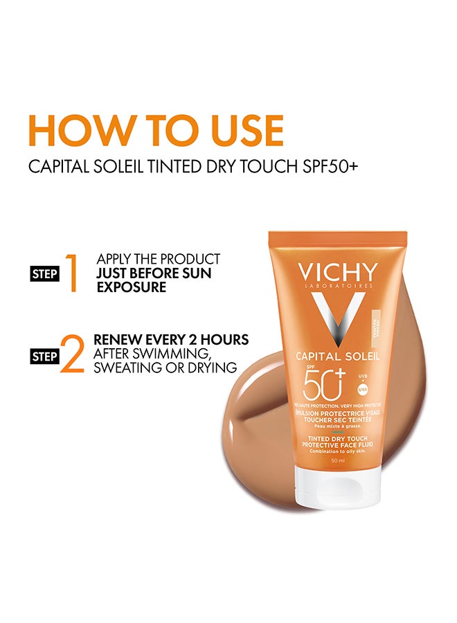 Vichy Capital Soleil SPF 50 BB Tinted Dry Touch Face Fluid 50 ml