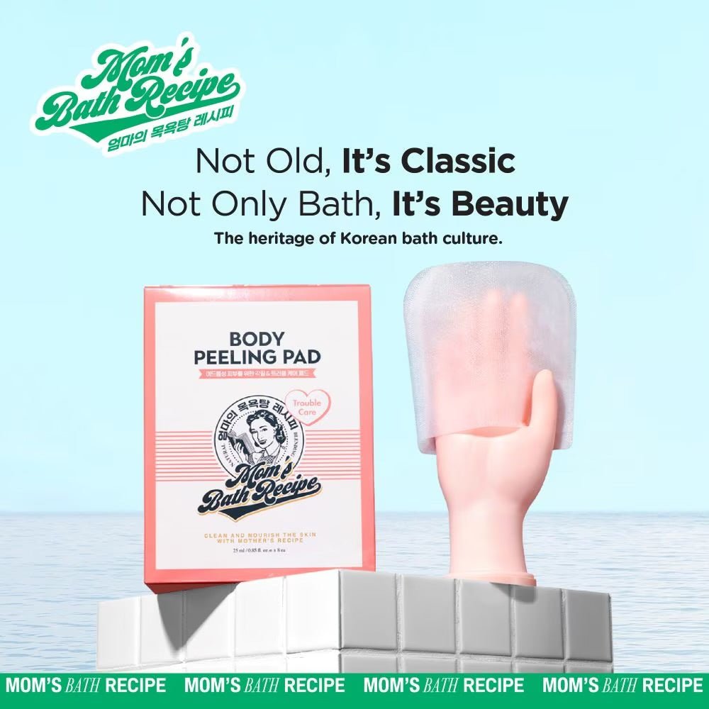 Moms Bath Recipe Body Peeling Pad TROUBLE CARE (1 Sheet)