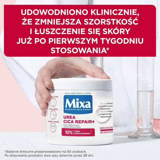 Mixa Care cream 10% Urea Cica Repair, 400 ml,
