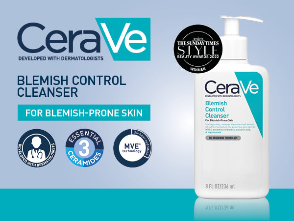 Cerave Blemish Control Face Cleanser Salicylic Acid for Blemish-Prone Skin 236ml