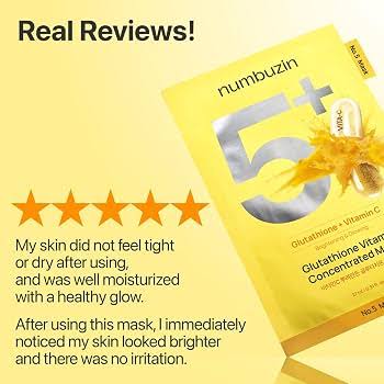 Numbuzin No.5 Vitamin Spotlight Sheet Mask
