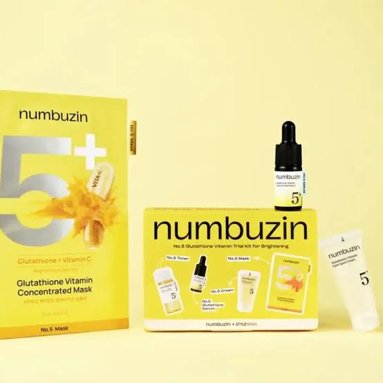 Numbuzin No.5+ Glutathione Vitamin Trial Kit for Brightening