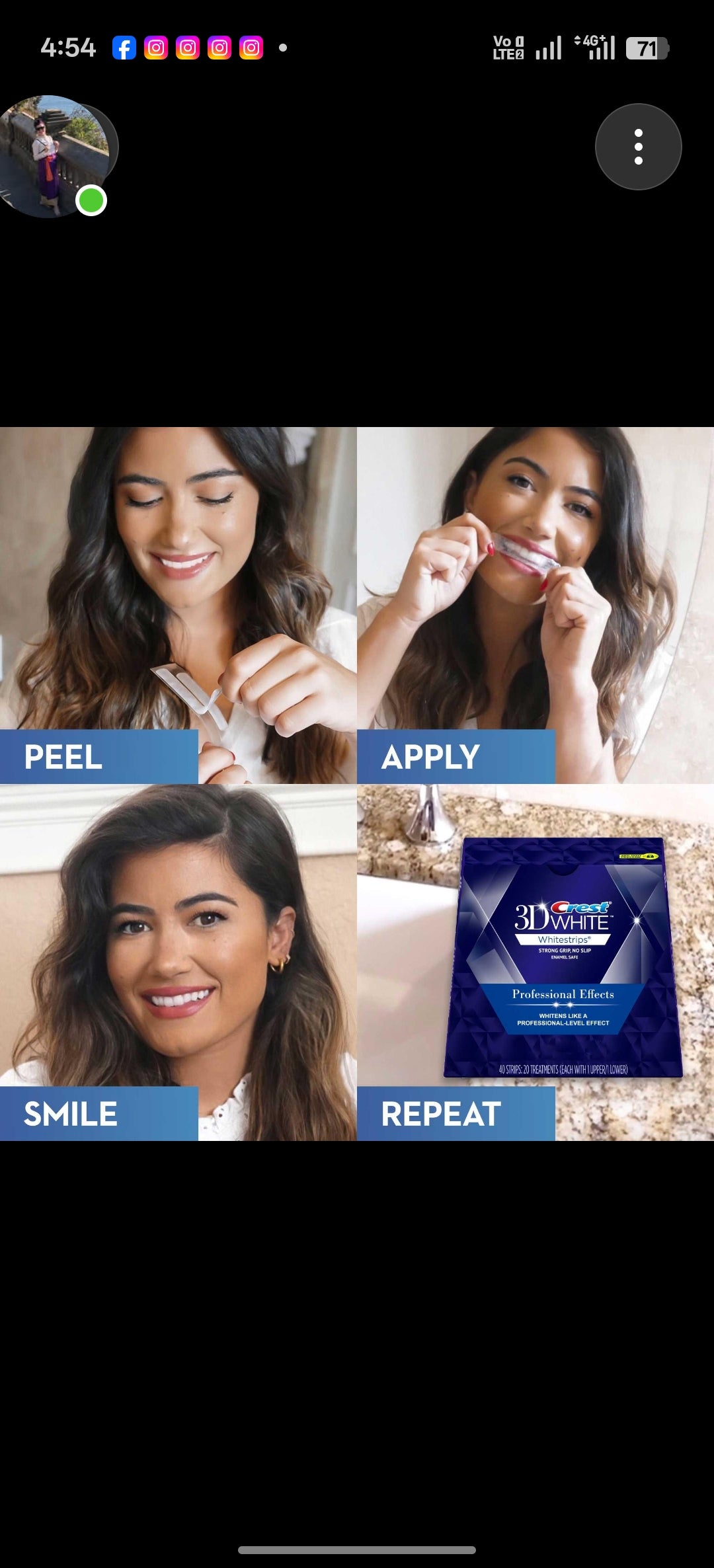 Crest 3D Whitestrips Professional Effects 1 strip