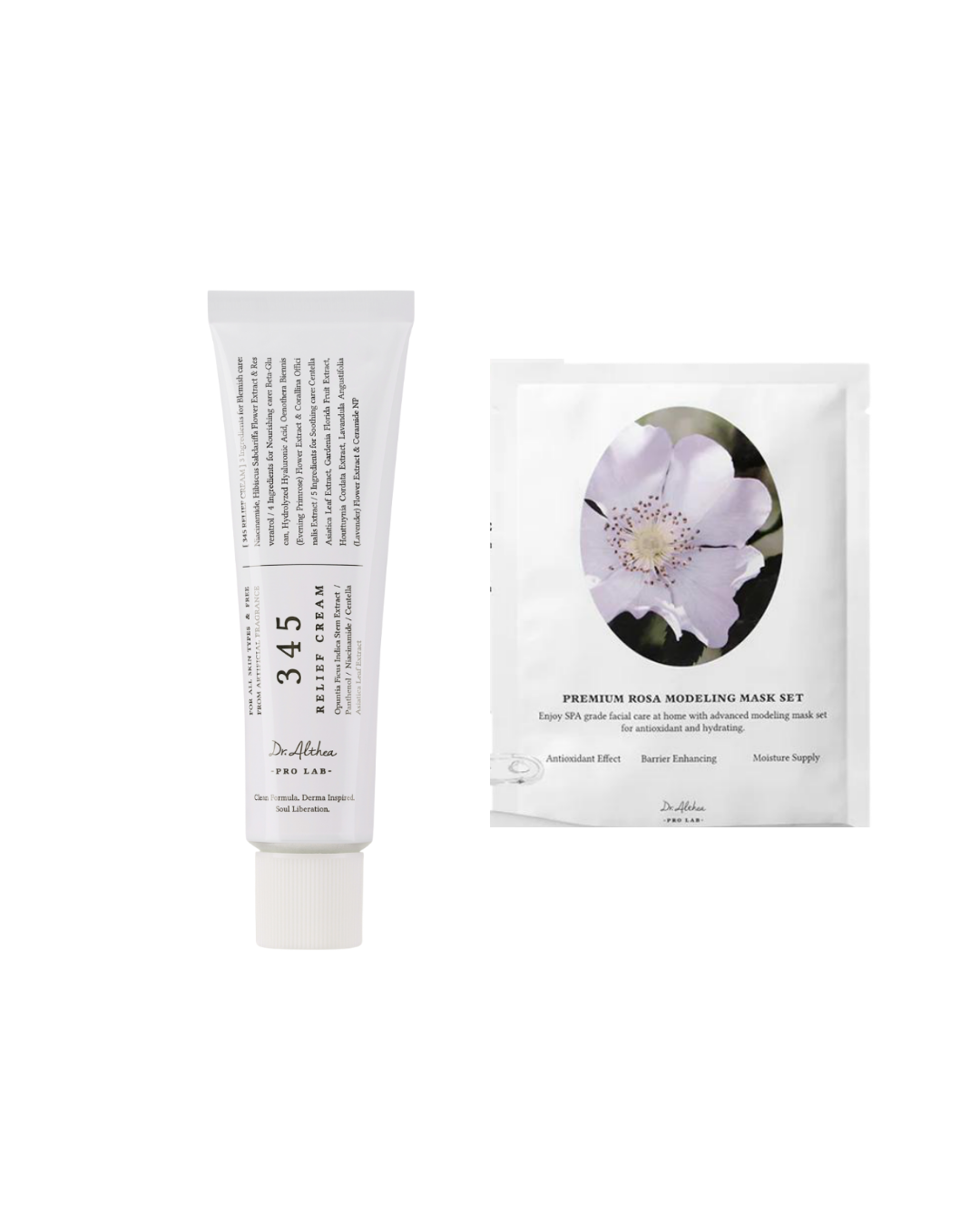 Dr Althea 345 cream +Dr althea modeling sheet mask