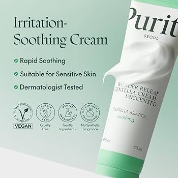 Purito, Wonder Releaf Centella Cream, Unscented (50 ml)
