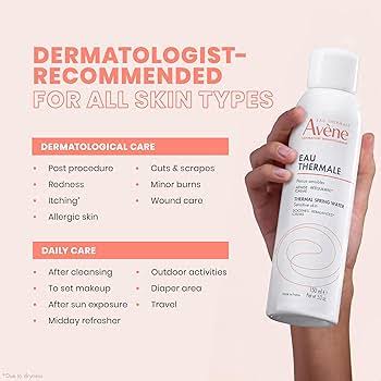 Thermal Spring Water, Soothing Calming Facial Mist Spray for Sensitive skin 150ml
