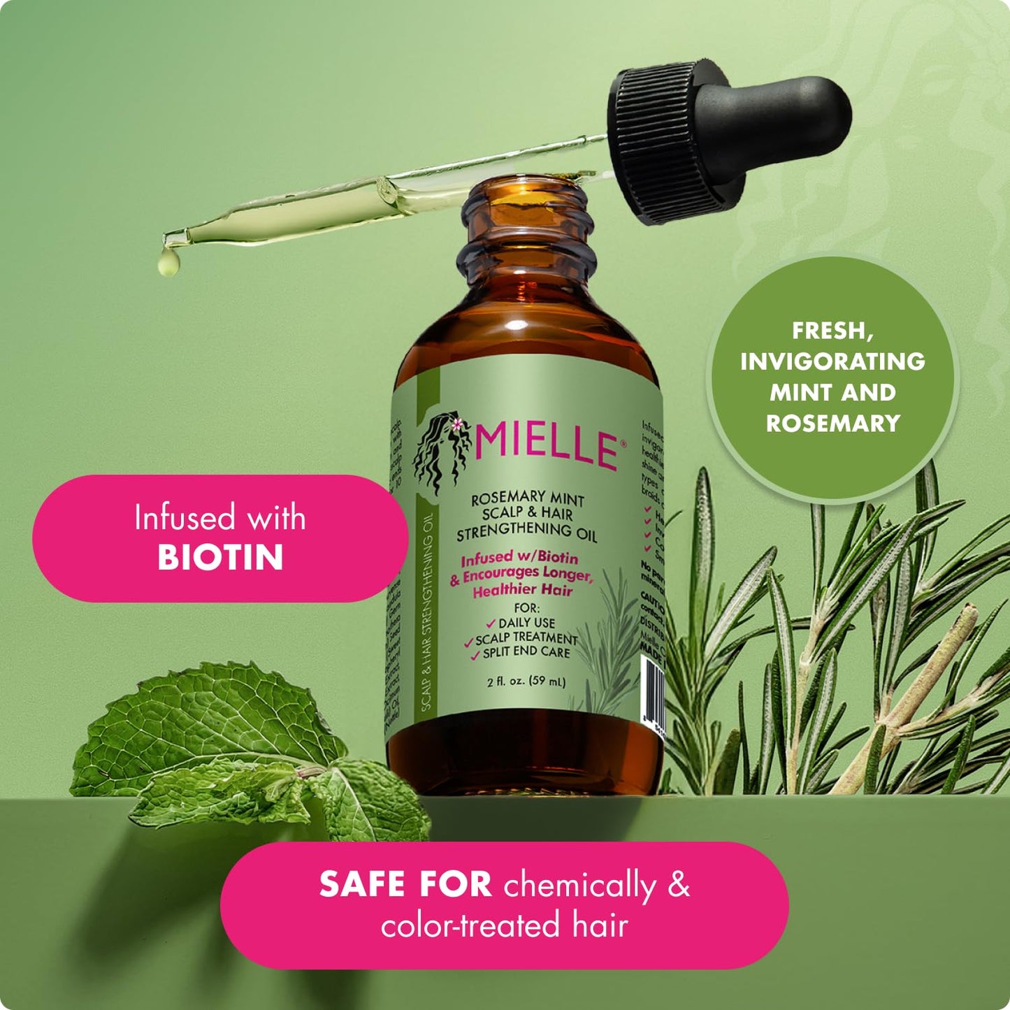 Mielle Organics Rosemary Mint Scalp & Hair Strengthening Oil 59ML