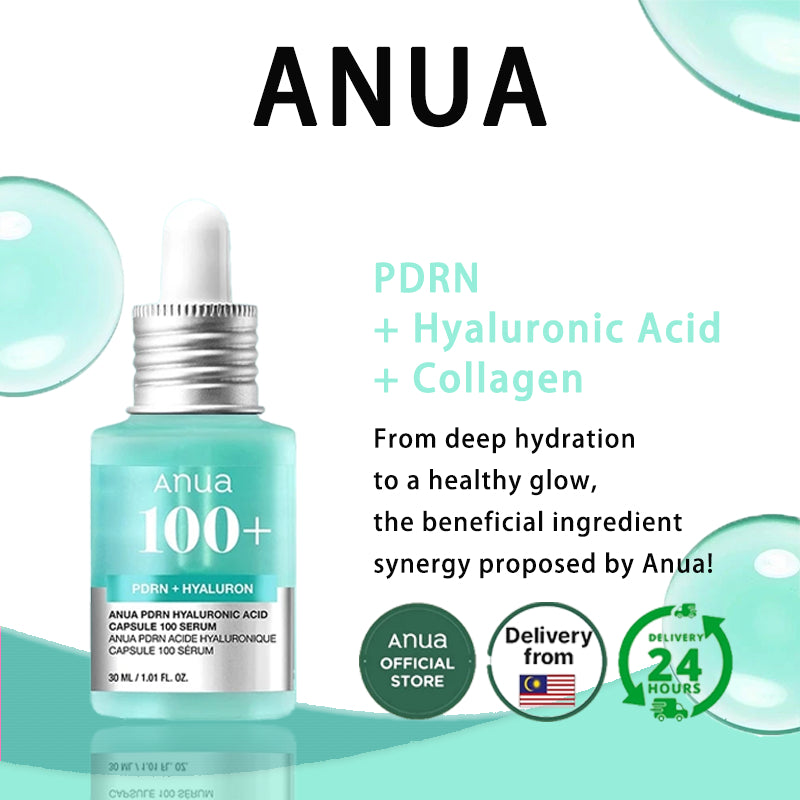 ANUA PDRN HYALURONIC ACID CAPSULE 100 SERUM (10ML) without box