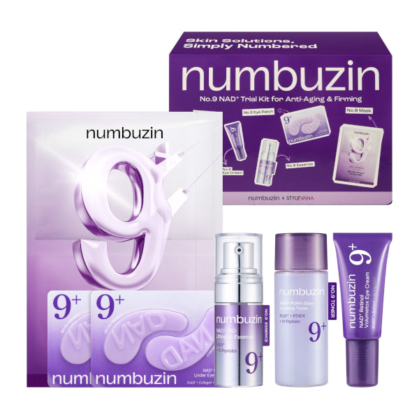 Numbuzin No.9 NAD+ Trial Kit for Anti-Aging & Firming – 5Pieces