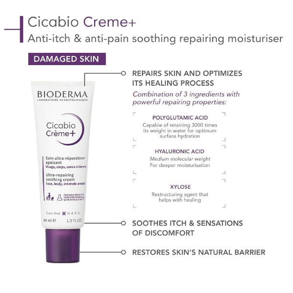 Bioderma Cicabio Crème Soothing Repairing Cream 40ml