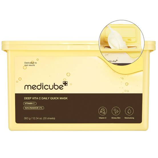 Medicube deep vita C daily quick facial mask