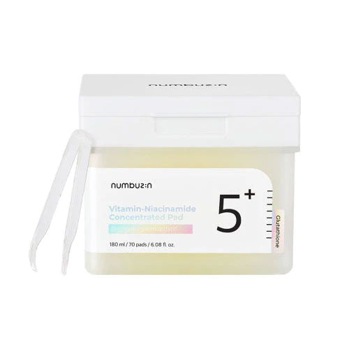 Numbuzin - No.5+ Glutathione Vitamin-Niacinamide Concentrated Pad 180ML 70PADS