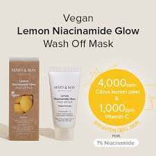 Mary&May lemon Niacinamide glow mask mini (without box)