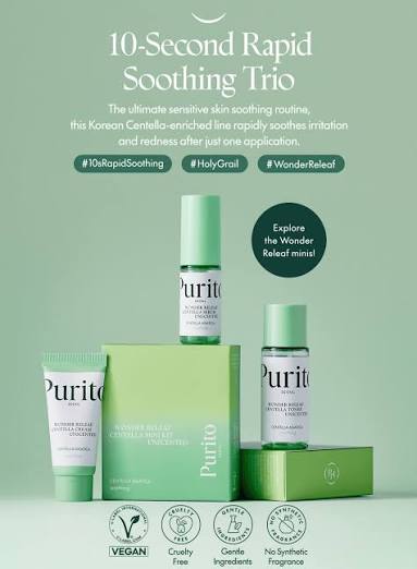 Purito Seoul wonder relief centella mini kit unscented