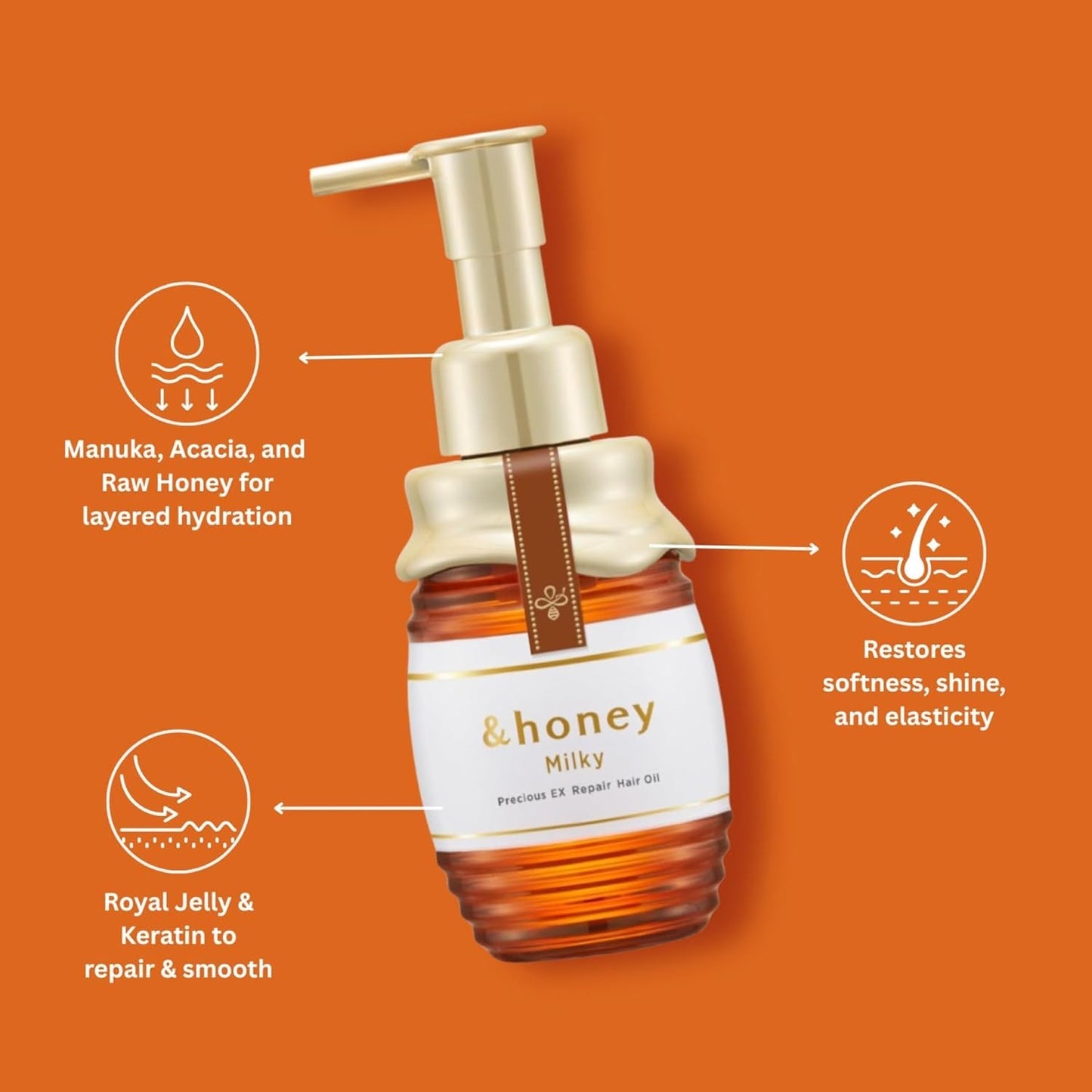 & Honey MILKY PRECIOUS EX REPAIR HAIR MILK