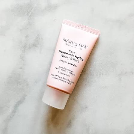 Mary&May rose hyaluronic hydra wash off mask mini(without box)