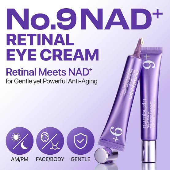 Numbuzin No.9 NAD+ Retinal Volumetox Eye Cream Tube 20Ml