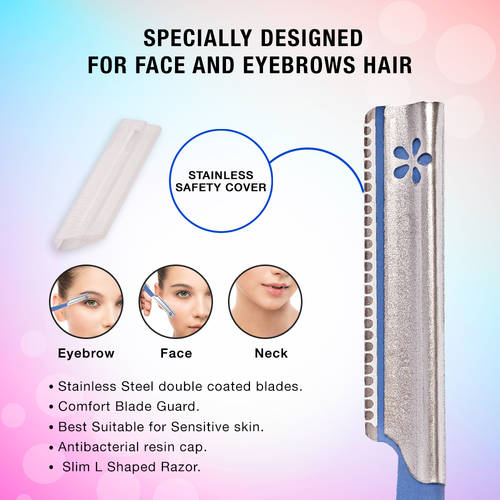KAI Beauty Guard Facial & Eyebrow Razor (5-Pack)