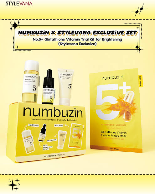 Numbuzin No.5+ Glutathione Vitamin Trial Kit for Brightening