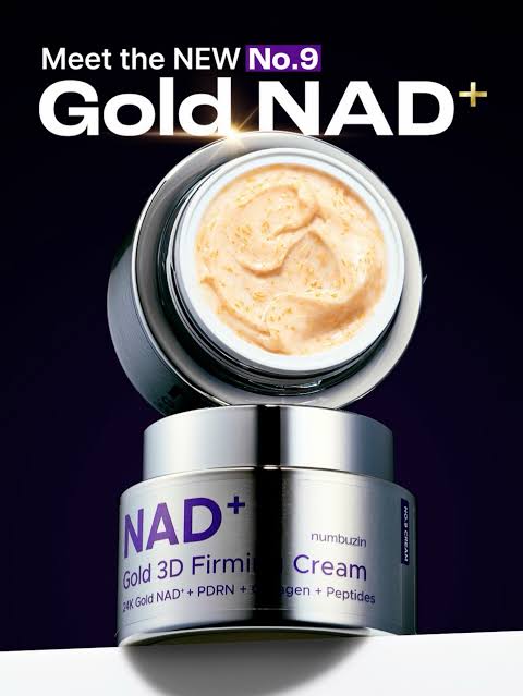numbuzin No. 9 NAD+ Gold 3D Firming Cream.