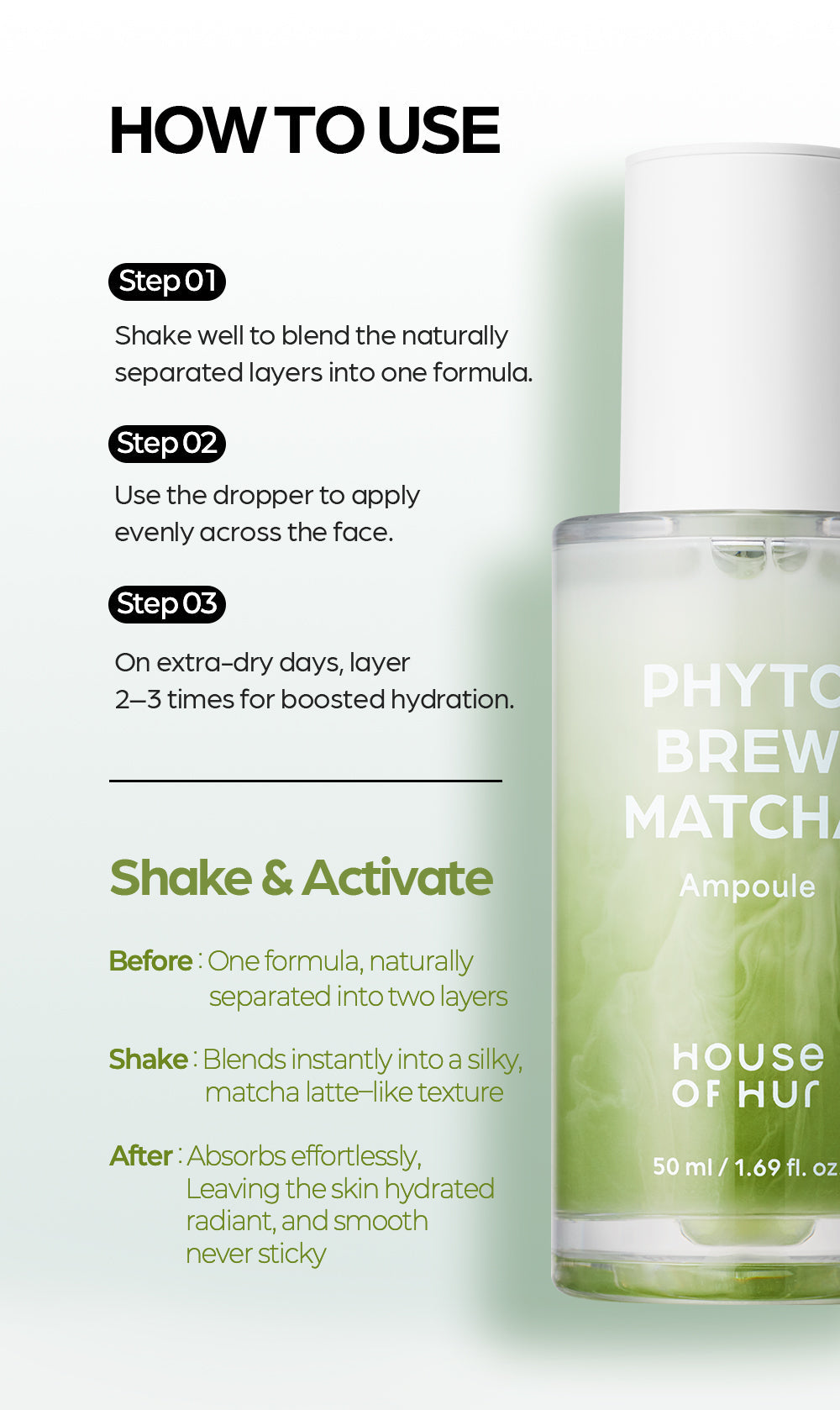 House of Hur Phyto Brew Matcha Ampoule