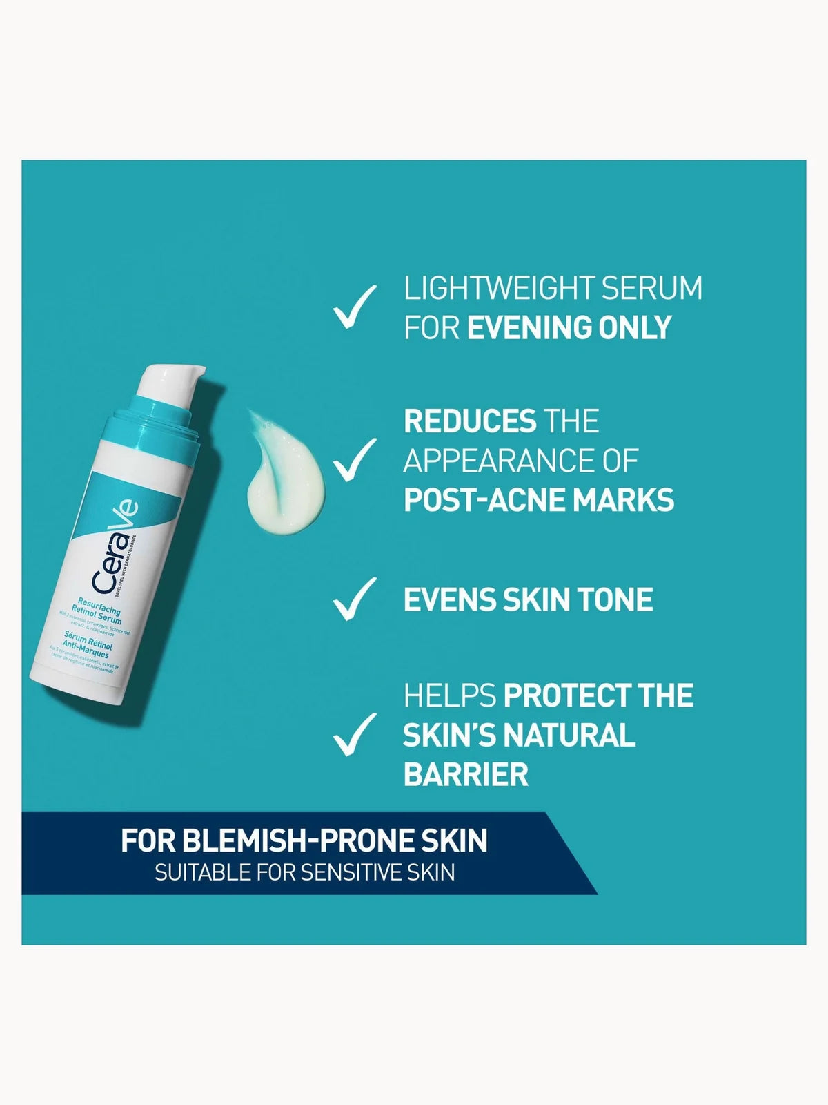CeraVe Resurfacing Retinol Serum with Ceramides & Niacinamide