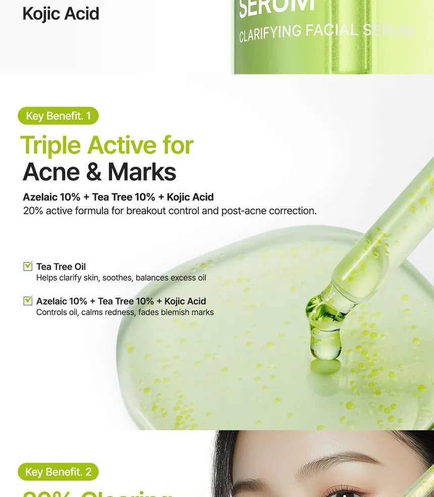 Purito SEOUL - Azelaic Acid 10 Kojic Tea Tree Serum 30ml