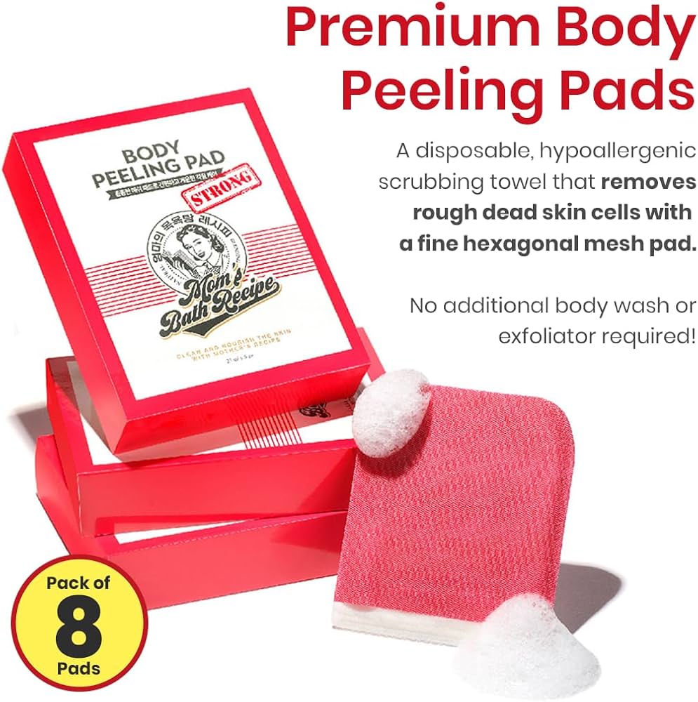 Moms Bath Recipe Body Peeling Pad Strong (1 Sheet)