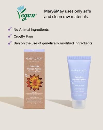 Mary&May calendula peptide ageless sleeping mask mini (without box)