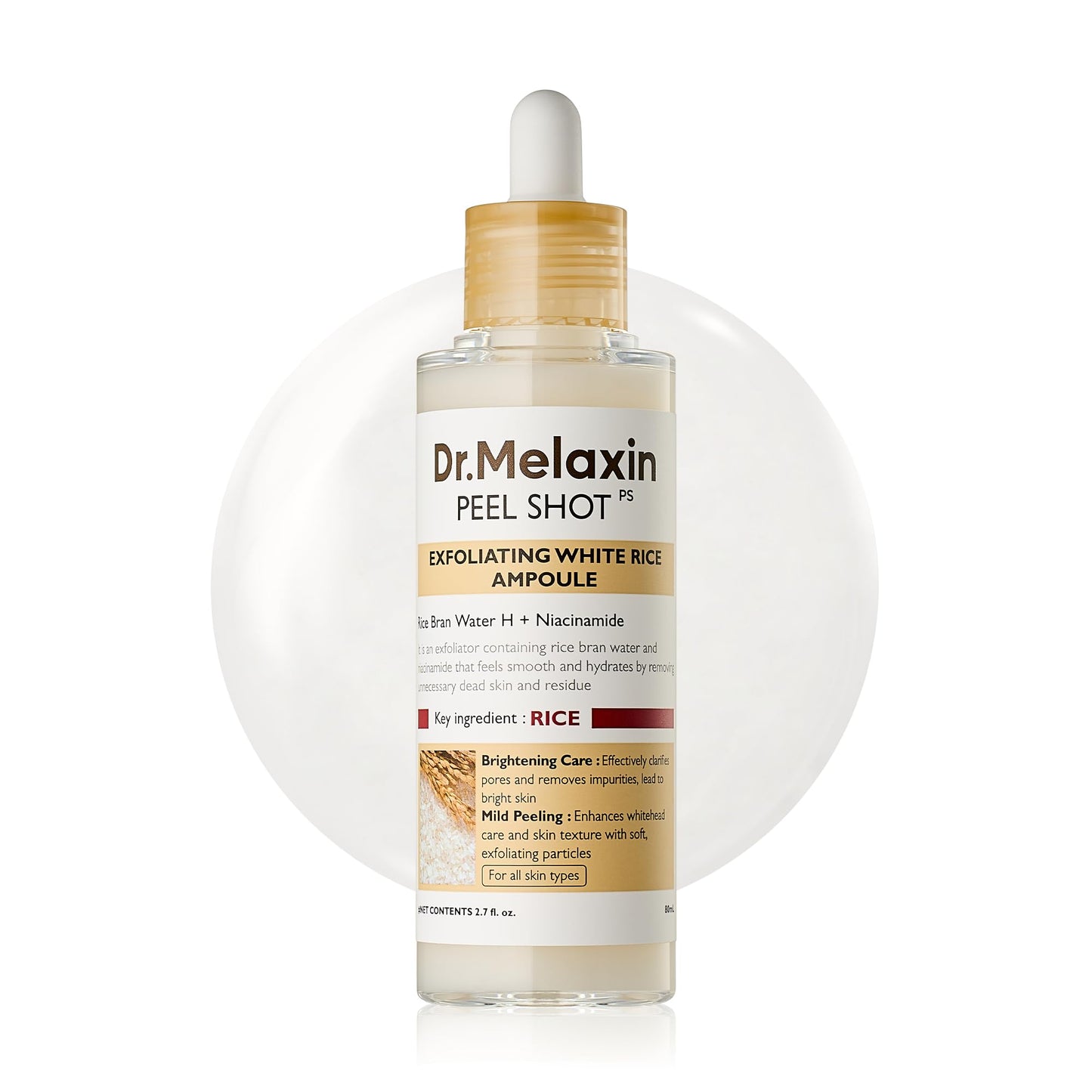Dr. Melaxin peel shot exfoliating white rice ampoul