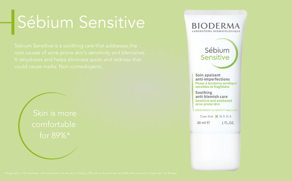 Bioderma, Sebium Sensitive Soothing Anti-Blemish Care 30ML