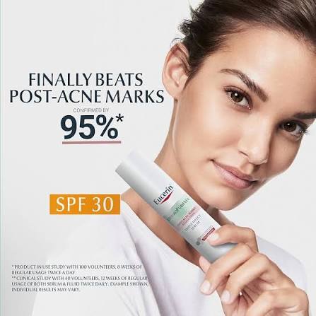 Eucerin dermopurifying oil control protective fluid post acne marks