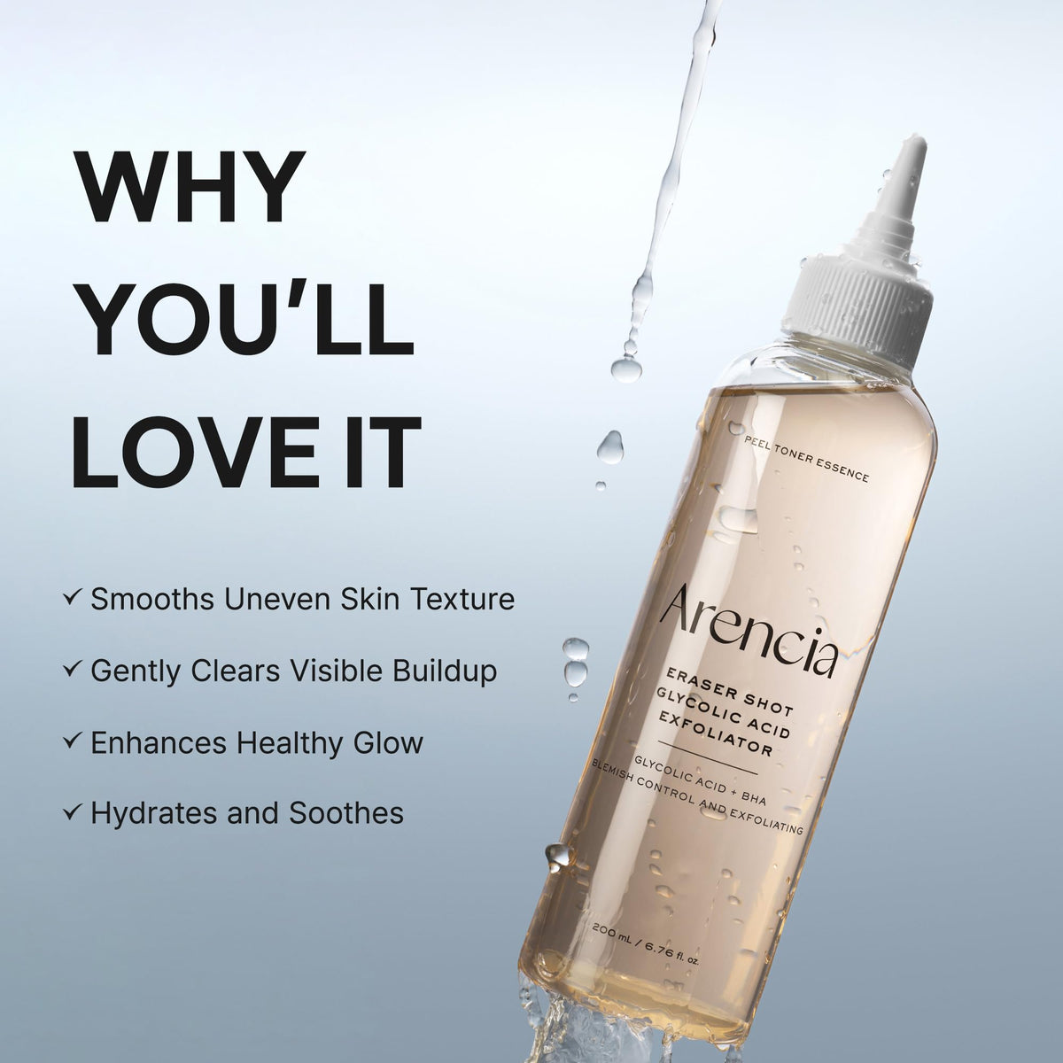 Arencia Erasor Glycolic Acid 10% Exfoliating Toner