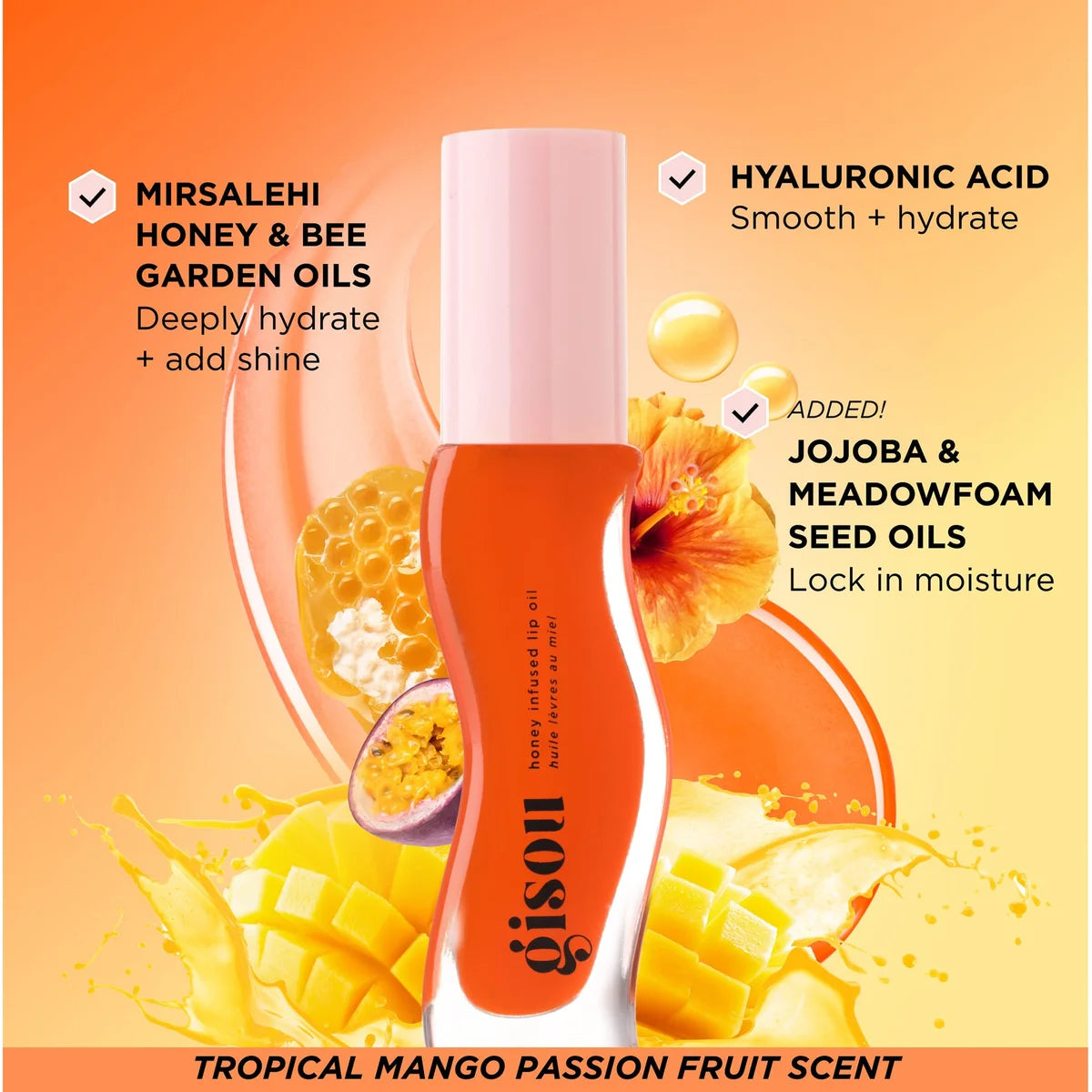 Gisou Honey Infused Lip Oil Mango Passion Punch
