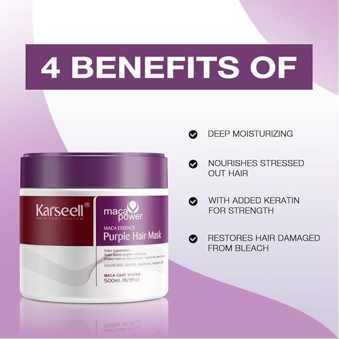 Karseell maca power Purple Hair Mask 500ML