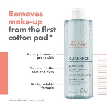 Avène Face Cleanance: Micellar Water 400ml